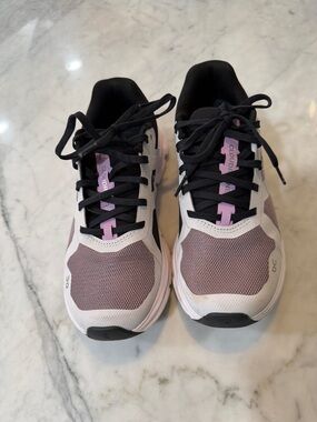 On Running Women's Athletic Sneakers in Mauve and Black
